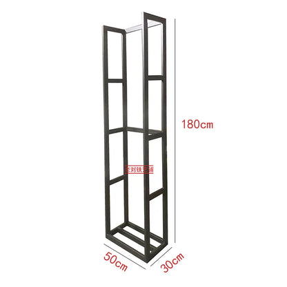 Simple wrought iron stable floor firewood storage rack firewood storage rack B & B villa indoor and outdoor