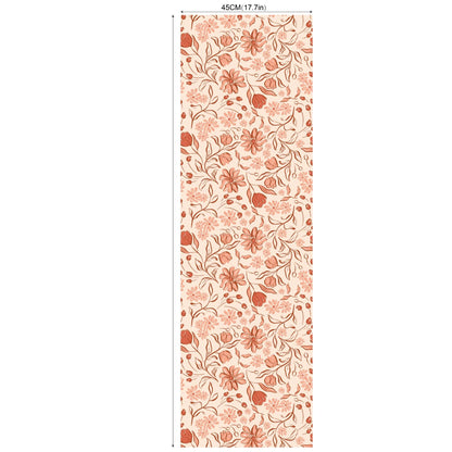 2m/3m Self Adhesive Wallpaper Rural Flowers Retro Plants Background Wall Paper Bedroom Entrance Renovation Wall Sticker