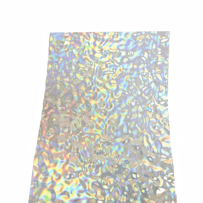 Aqumotic Peel and Stick Wallpaper Customized Wave Decorative PVC Plate Background Wallpapers Fake Metal Mirror Embossed