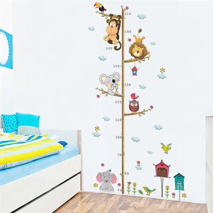Children's Wall Growth Chart Wall Mirror Growth Chart Ruler Height Measurement Wall Sticker Wallpaper Children's Room Decoration