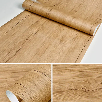 Wood Pattern DIY Self Adhesvie Waterproof Wallpaper Vinyl Wall Stickers Film for Furniture Renovation Stickers Home Stick Decors