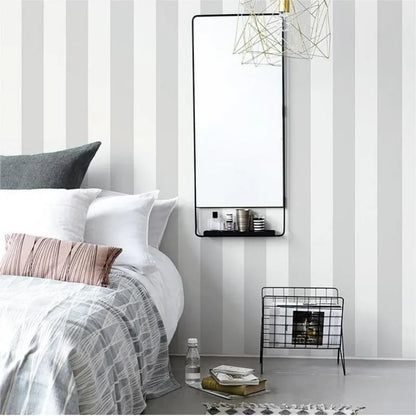Modern Minimalist Black and White Striped Wallpaper Living Room Bedroom Room Background Wallpaper Non Self-adhesive