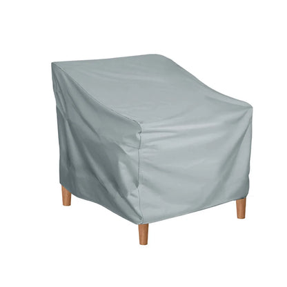 Outdoor Furniture Dust Cover Garden Tables And Other Garden Furniture 190T Waterproof Coated Grey Oxford Cloth Stacking