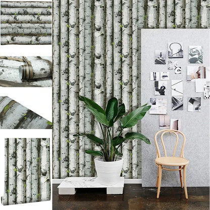 Bamboo wallpaper modern geometric contact paper black stripes detachable self-adhesive wallpaper wall covering home decoration