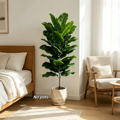 1PC 100CM Giant Outdoor Artificial Banana Tree with Green  23Leaves for Indoor/Outdoor Potted Plants Christmas Decora