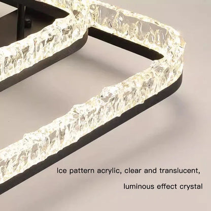 Living Room Main Light Modern Simple Atmosphere Full Spectrum New Light Luxury High-end Ice Pattern Eye Protection Ceiling Lamp