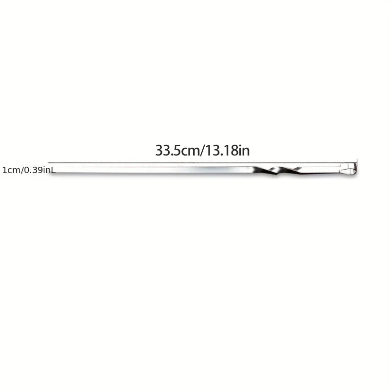 10/20/30/50/100Pcs Reusable Stainless Steel BBQ Skewers - Perfect for Outdoor Camping & Indoor Grilling Parties!