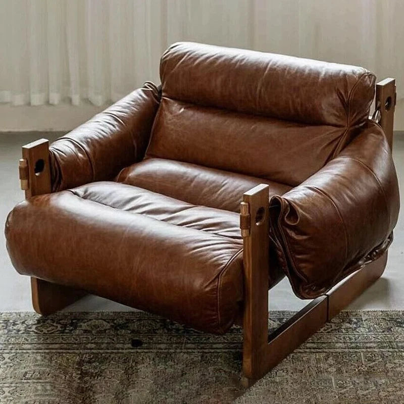 Living Room Sofas Single Lazy Aesthetic Luxury Livingroom Sofas Modern Wooden Comfortable Sofa Cheap Bedroom Home Furniture