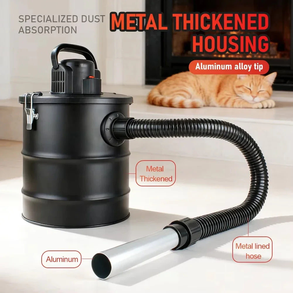 Powerful Indoor Ash Vacuum for Fireplace & Fire Pit Cleaning Safe & Efficient Debris Removal Wood Stove Vacuum Soot Removal Tool