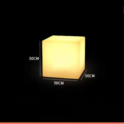 Outdoor Remoter Controlled LED Light-emitting Cube Seat 16 Colors KTV Bar Stools Rechargeable Desktop Night Lamp Waterproof