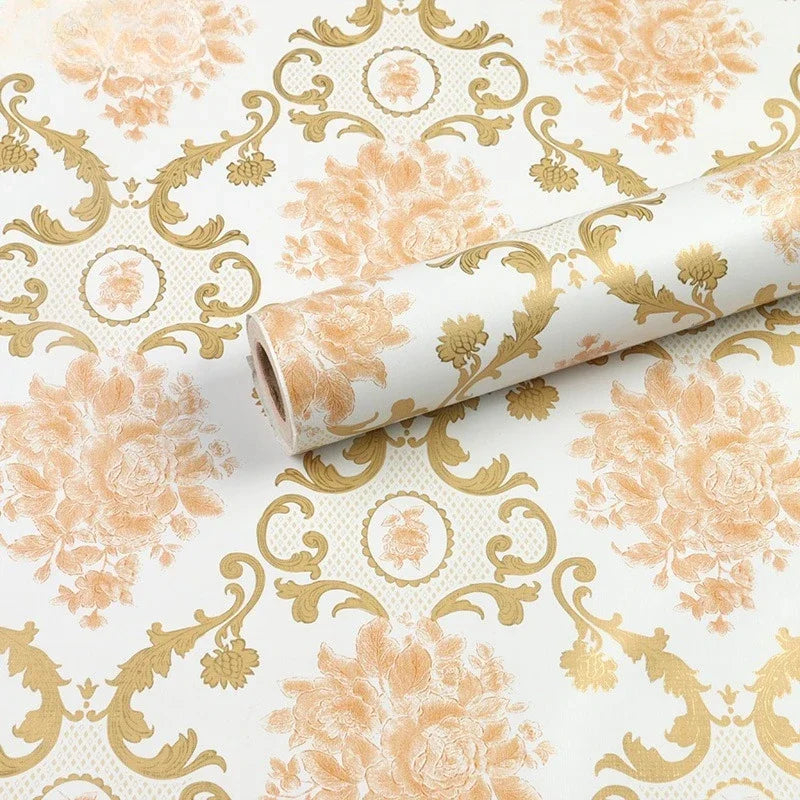 Home Decor Retro Floral Wallpaper Renovation of Bedroom and Living Room Decorative Walls