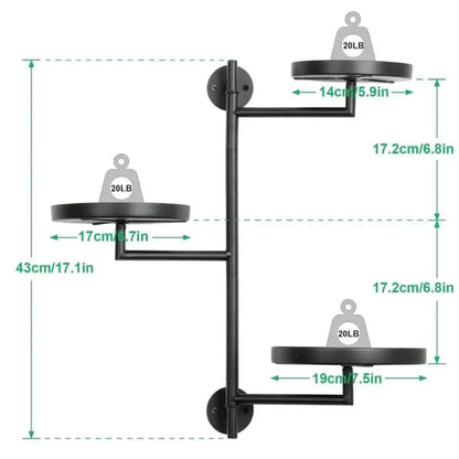 Wallpaper Green Plant Potted Rotating window plant stand Waterproof Creative Metal plant frame Simple Wall plant support Home