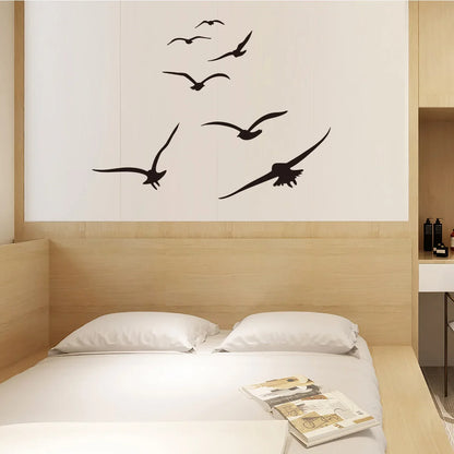 Seagull Black Shadow Wall Stickers Wallpaper Self-adhesive Waterproof For Living Room Bedroom Tv Decor Home Decorations