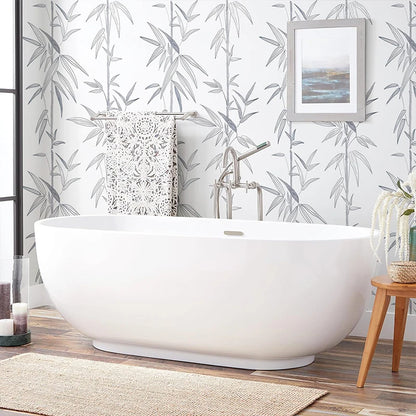 Bamboo wallpaper modern geometric contact paper black stripes detachable self-adhesive wallpaper wall covering home decoration