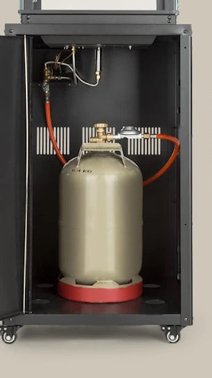 Portable 8kW Gas Patio Heater Outdoor Mobile Gas Fireplace