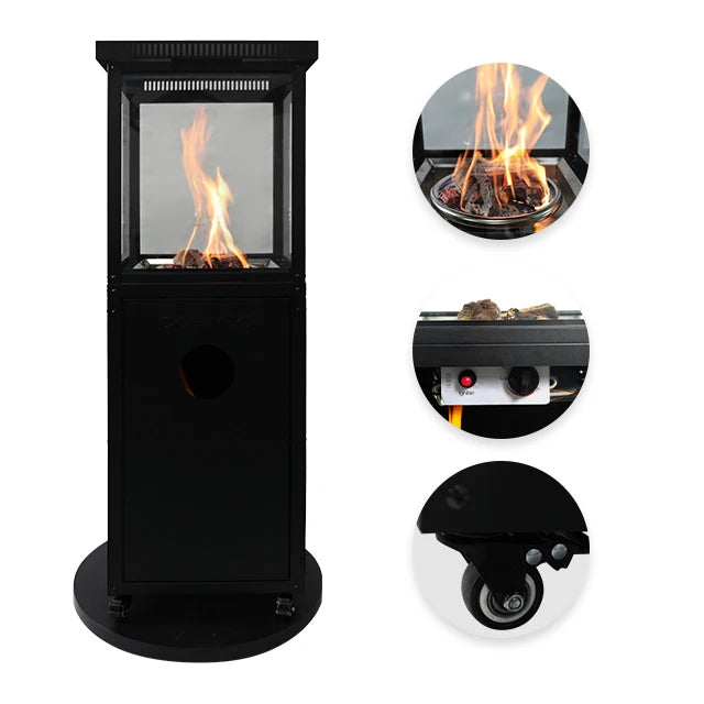 Gas Fireplace Fireplace Portable Free-mobile Gas Terrace Heater