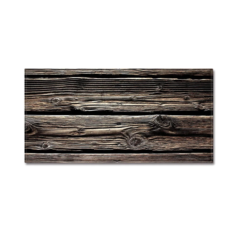 Wood Grain Kitchen Rug Bedroom Entrance Doormat Anti-Slip Living Room Floor Decor Carpet Home Bath Hallway Foot Mat Custom Made