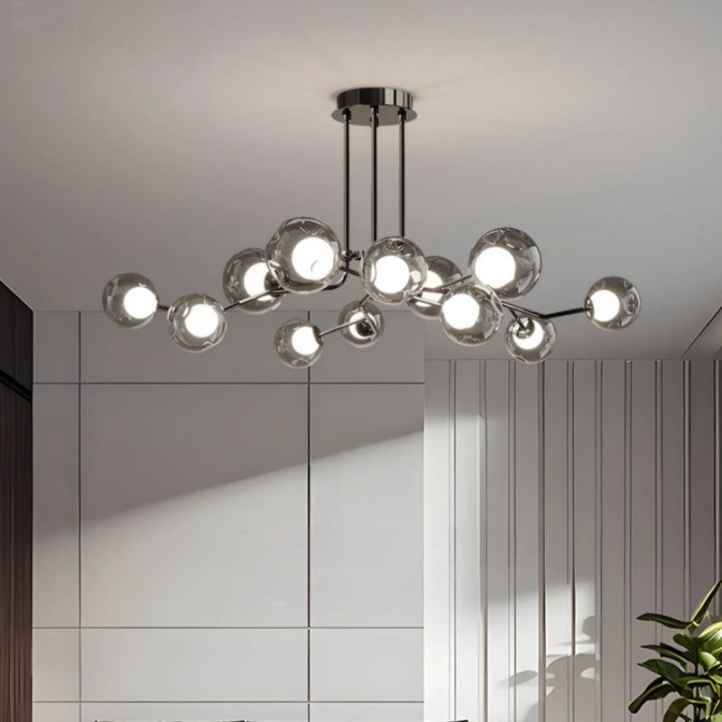 Post-modern Creative Design simple Glass bubble living room chandelier indoor lighting  led  living room indoor Home decoration