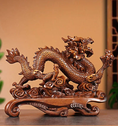 Lucky Dragon Ornaments To Attract Wealth When Living Room Store Housewarming Opening Gift Crafts Sculptures