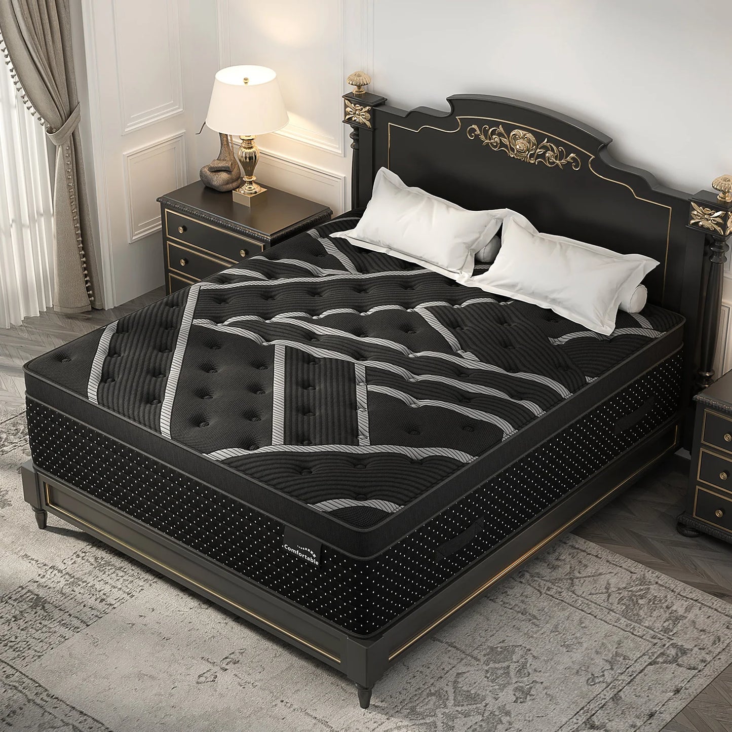 12/14inch Hybrid Gel Memory Foam Mattress with Pocket Spring Medium Firm Motion Isolation Twin Full Queen King Mattress in a Box