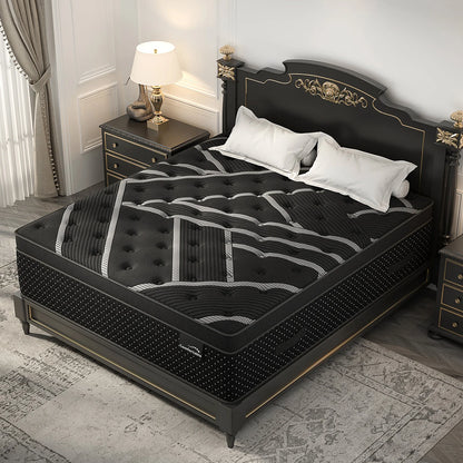 12/14inch Hybrid Gel Memory Foam Mattress with Pocket Spring Medium Firm Motion Isolation Twin Full Queen King Mattress in a Box