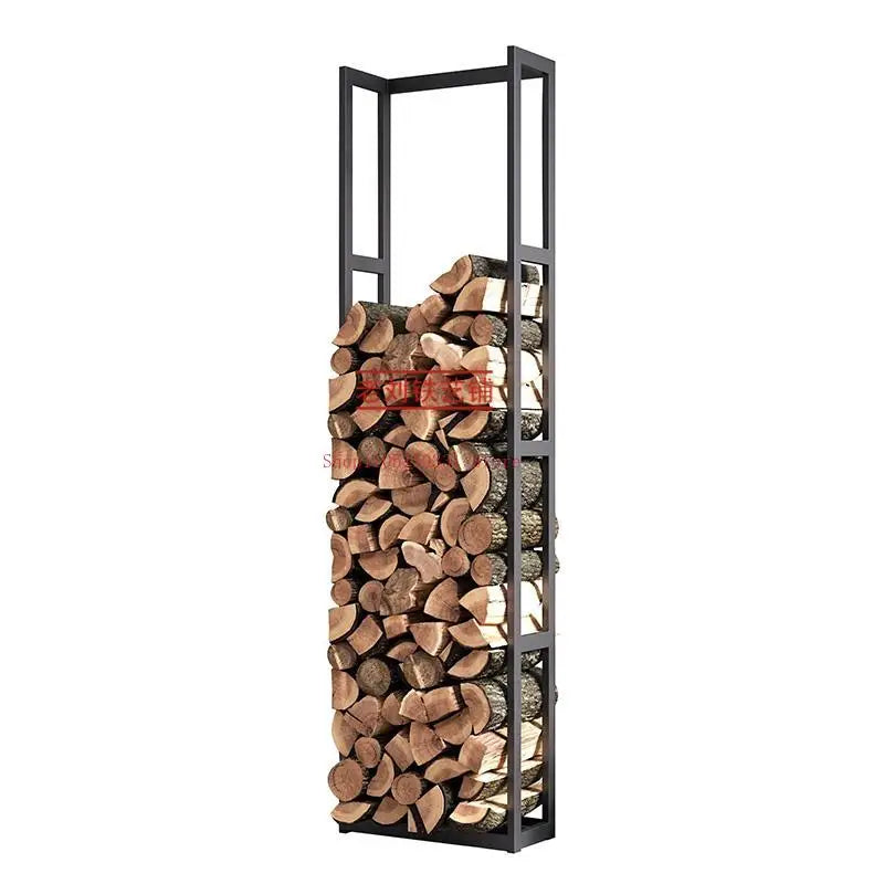 Simple wrought iron stable floor firewood storage rack firewood storage rack B & B villa indoor and outdoor