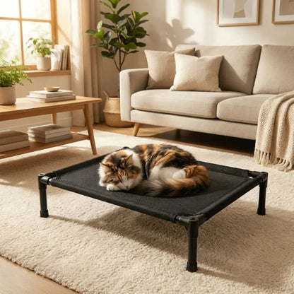 Pet Furniture Non-Slip Dog Marching Bed Moisture Proof Removable Elevated Pet Bed Breathable Washable Cat Sofa Bed Camping