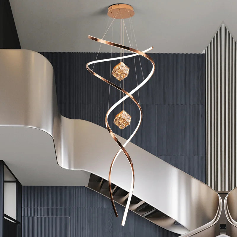 Home decoration - Hall chandelier - Staircase chandelier - Indoor lighting fixtures - Ceiling lights - Exquisite indoor lighting