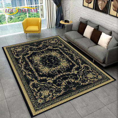 Turkey Persian Bohemian Area Rug Large,Carpet Rug for Living Room Bedroom Sofa Doormat Decoration,Kid Play Non-slip Floor Mat
