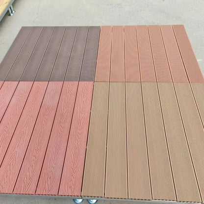Modern Wood Plastic Composite Waterproof Modular Deck Tiles Outdoor Balcony Villa Courtyard Camping Floor Home Decor Novelty New