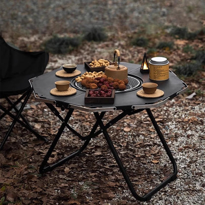 Ground Lounge Outdoor Table Designer Black Dining Camping Outdoor Table Garden Patio Set Di Mobili Da Giardino Outside Furniture