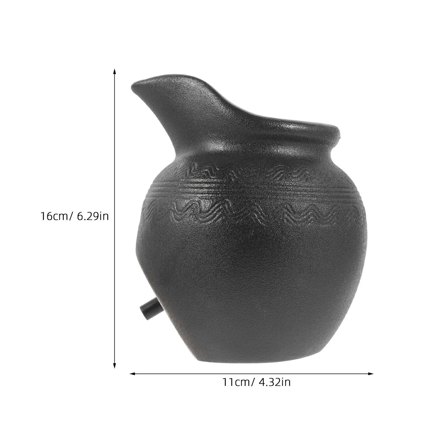 Landscape Waterfall Jar Ceramic Circulating Fountain Decor Outdoor Garden Waterfall Jar Natural Relaxing Flow Living Room Decor