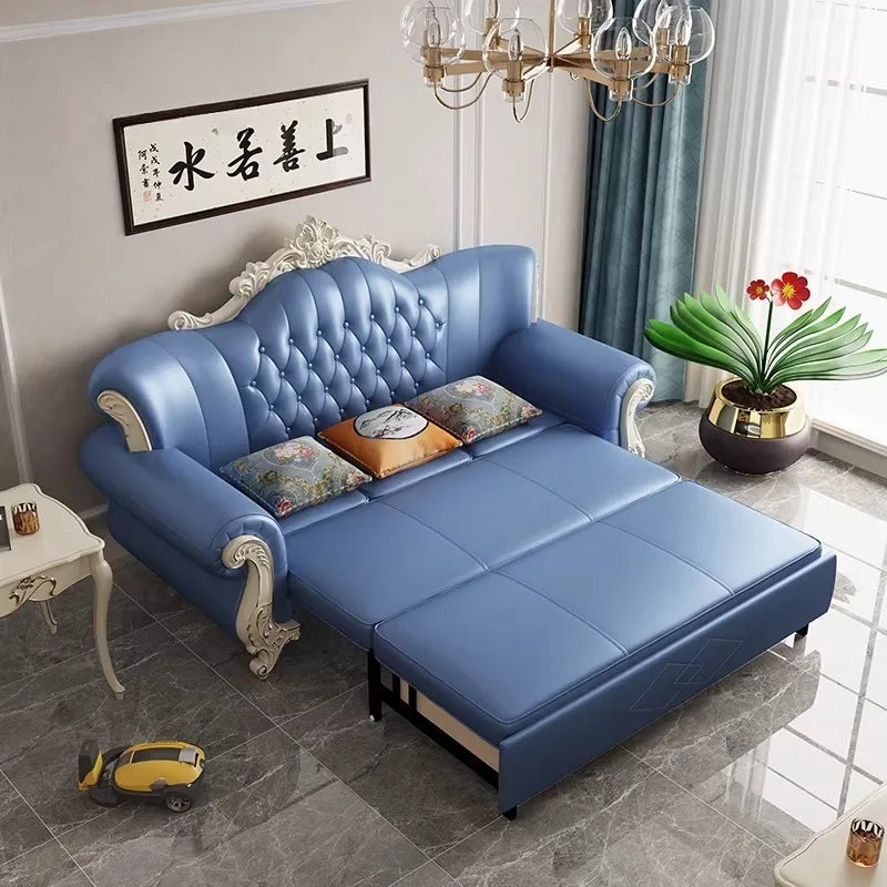 Leather Europe Living Room Sofa Relax Large Sleeper Comfortable Sofa Apartment Romantic Muebles Para Habitacion Home Furniture
