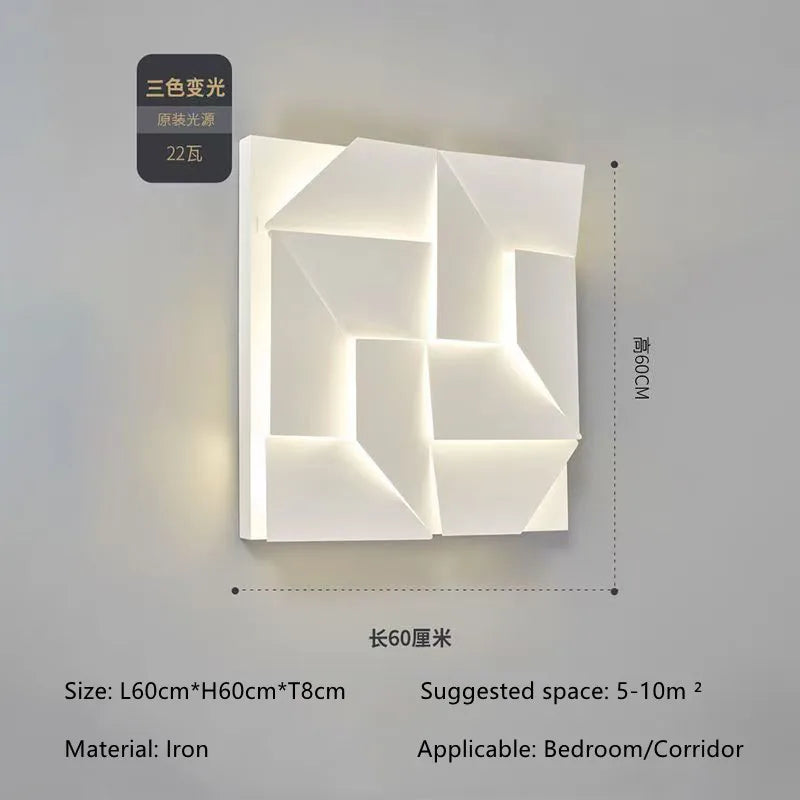 Living Room Background Wall Art Wall Lamp Minimalist Bedroom Bedside Entrance Hall Foyer Hallway Decorative Wall Painting Lamp