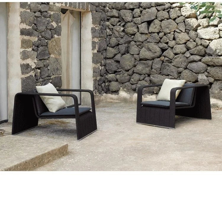 Outdoor Orange Leisure Lying Furniture Courtyard Terrace Relaxing Items