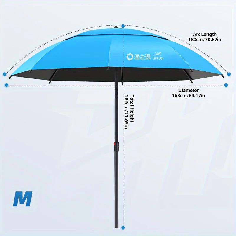 Fishing Umbrella, Outdoor Sunshade Umbrella for Anglers, Portable, For Fishing, Stall, Garden, Shop & Outdoor Activities