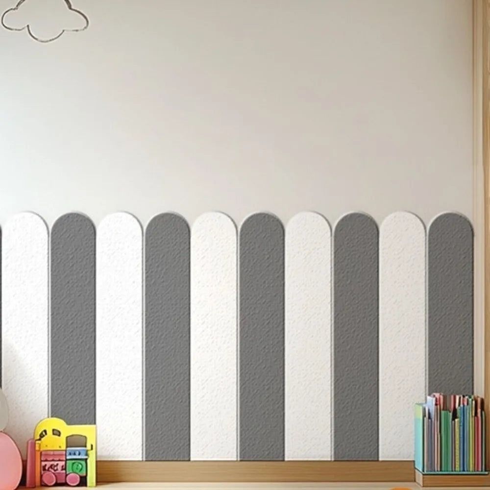 10 pieces/set Self-adhesive Anti-collision Wall Sticker Solid Color Thickening Moisture Resistant Wallpaper Waterproof