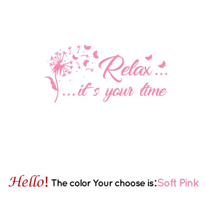 Relax It's Your Time Wall Sticker Decals Home Decor For Hallway Wall Stickers Waterproof Wallpaper