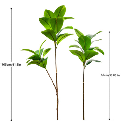 77-135cm (53.1in) Artificial Fiddle Leaf Ficus Fig Plant for Outdoor Courtyard Garden Balcony Indoor Home and Office Decoration