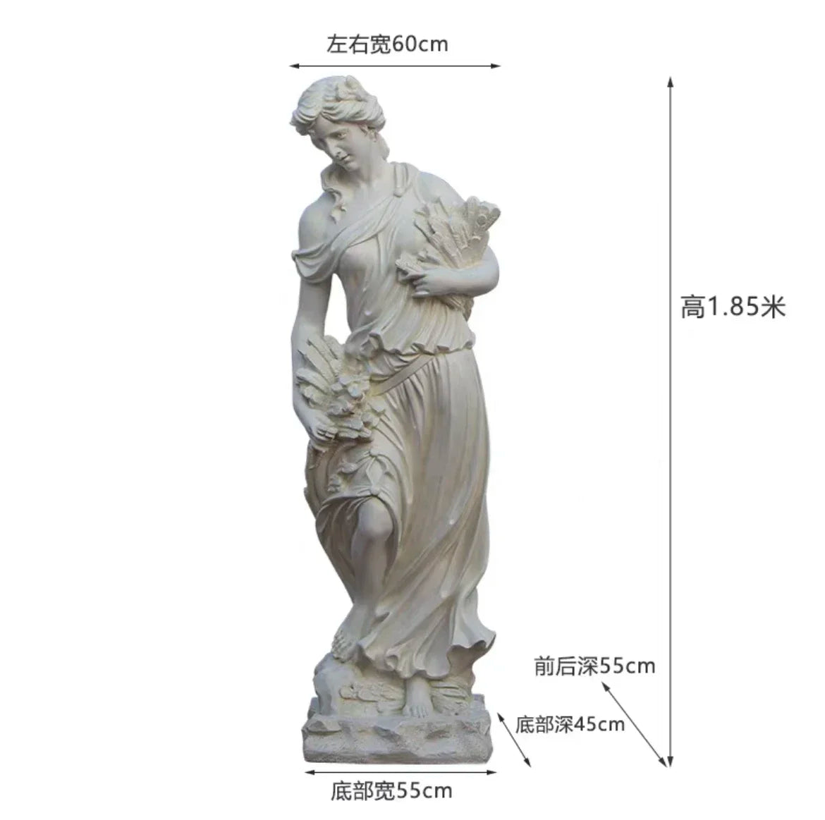 Large fiberglass figure sculpture Four Seasons Goddess Statue Garden Landscape Decoration Floor-standing Decoration