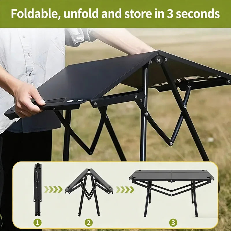Folding table outdoor dining table camping portable outdoor small table multifunctional lightweight table