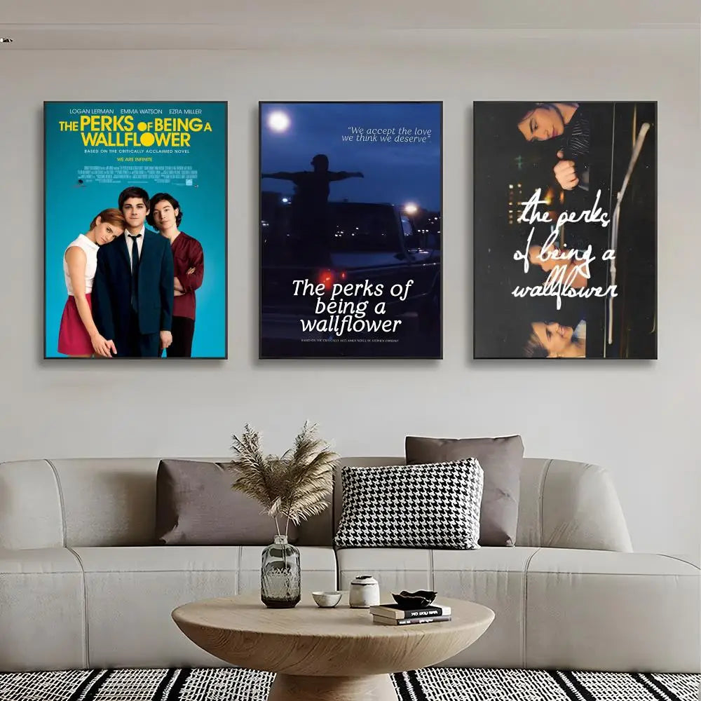 Classic Movie T-The Perks Of Being A Wallflower Poster HD art sticky wall waterproof home bedroom bar aesthetic decoration