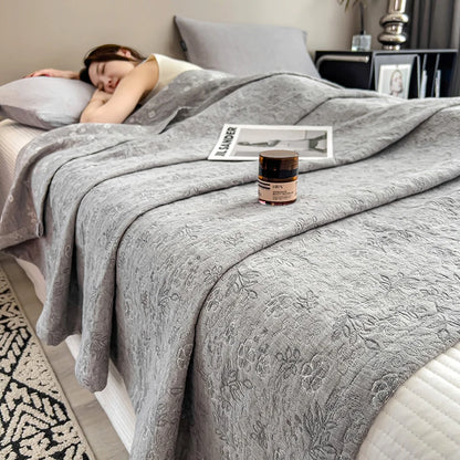 100% Cotton Blanket for Bed Breathable Lightweight Throws Blanket Soft Cozy Home Decoration Large Bed Cover Boho Towel Blankets