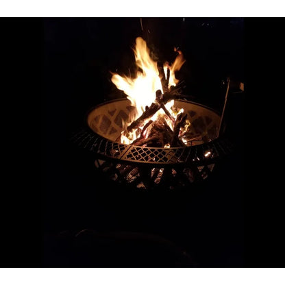 2026 Spark Screen Wood Burning Pits Round Fire Pit Outdoor Portable Firepit For Outside Patio Campfire Bonfire Grill