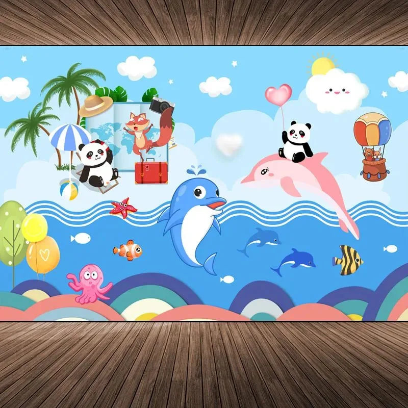115X72cm Self Adhesive Wallpaper Mural ABDL Living Room Bedroom Bedside Cute Cartoon Anime Background Wall Decoration Sticker