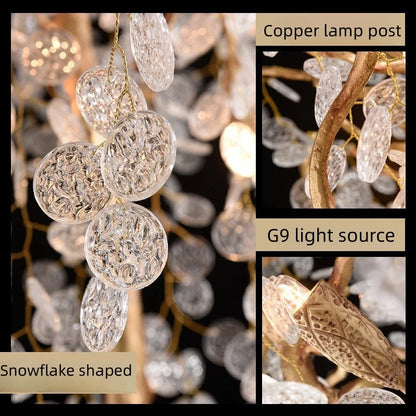 Post-Modern Living Room Bedroom Bedside Lamp Light Luxury Floor Lamp Creative Tree Crystal Branch Art Decorative Lamps Lustre