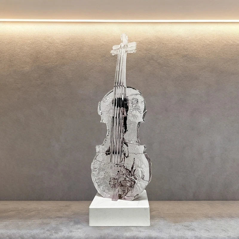 Simple Violin Art Sculpture Floor-to-Ceiling Ornament Light Luxury High End Statue Living Room Home Decoration Gift home decor