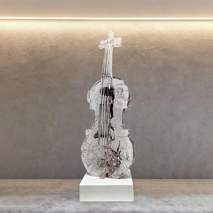 Simple Violin Art Sculpture Floor-to-Ceiling Ornament Light Luxury High End Statue Living Room Home Decoration Gift home decor
