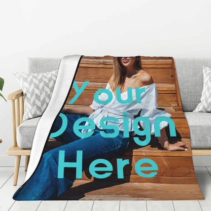 Custom Blanket With Photo Collage Customized Picture Blankets Birthday Souvenir Christmas Gifts Personalized Logo Throw Blanket