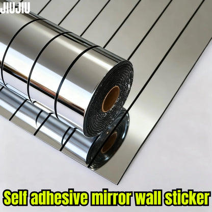 Self Adhesive Wallpaper Peeling PVC Material Mirror Reflect Texture Vinyl Durable Material Decorative Wall Covering